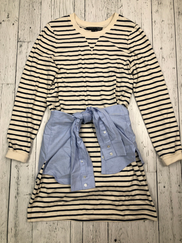 Veronica Beard white blue striped dress - Hers M