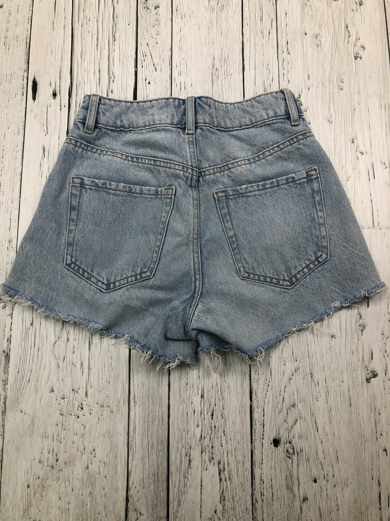 Garage distressed blue denim shorts - Hers XXS/23