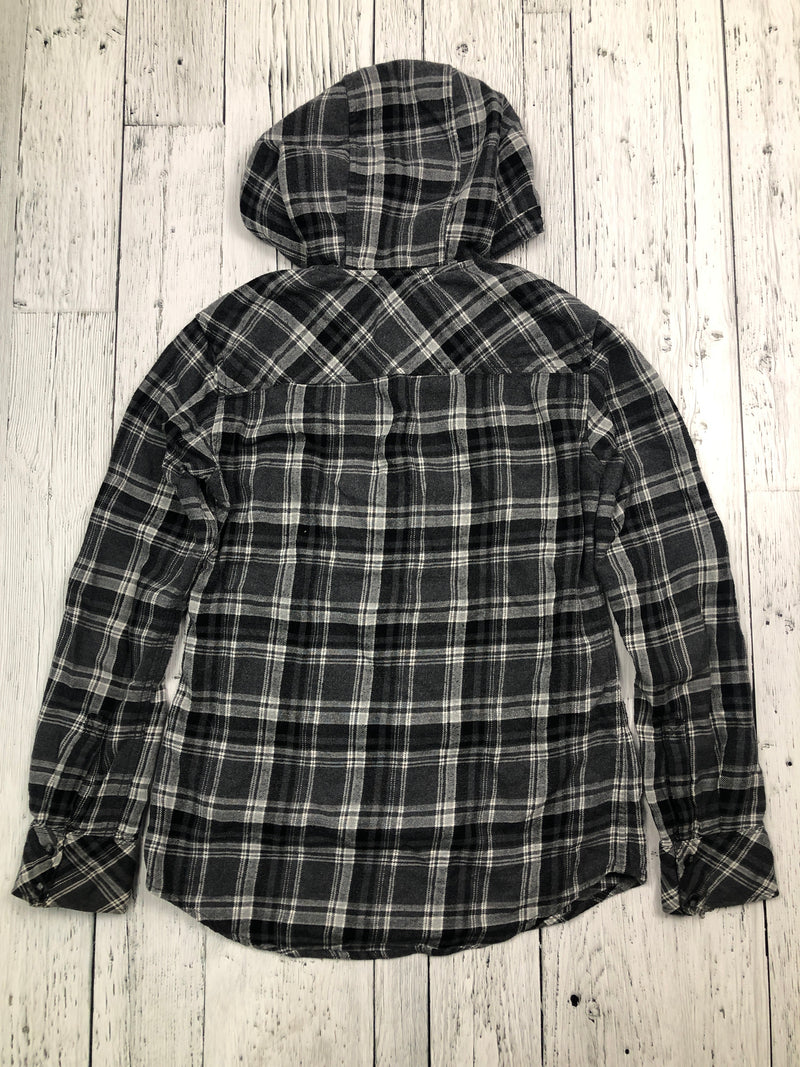 Tna Aritzia grey plaid flannel - Hers XS