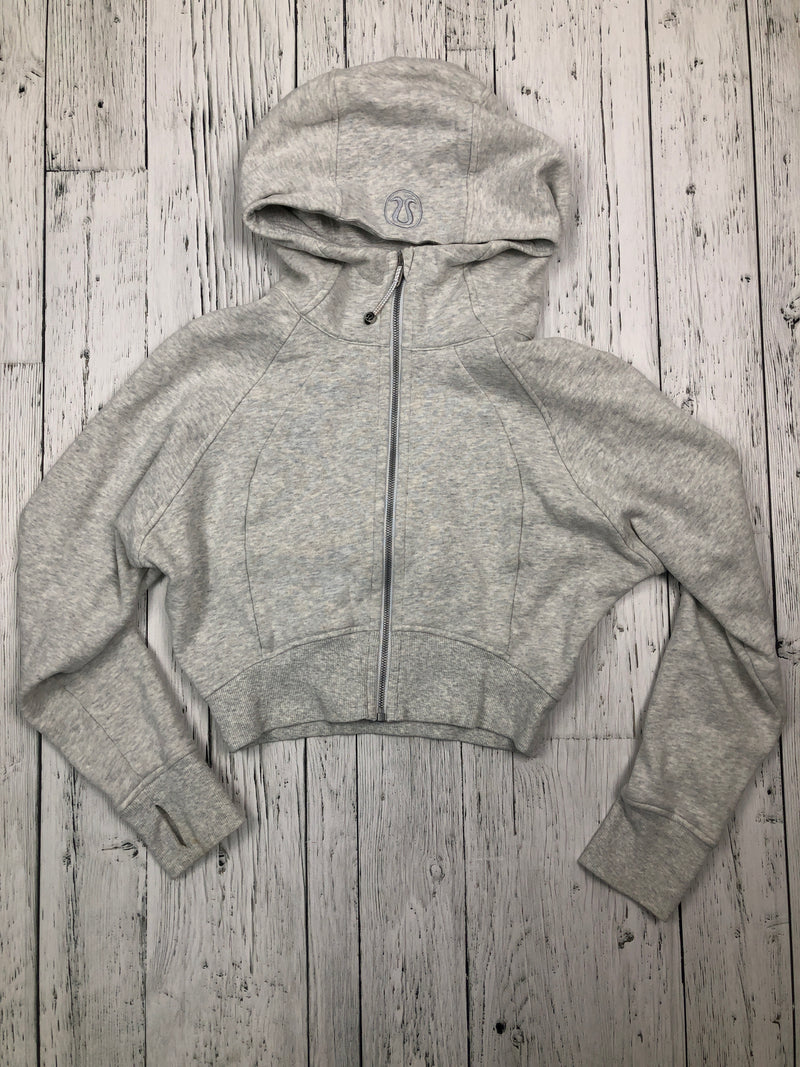 lululemon grey zip up hoodie
