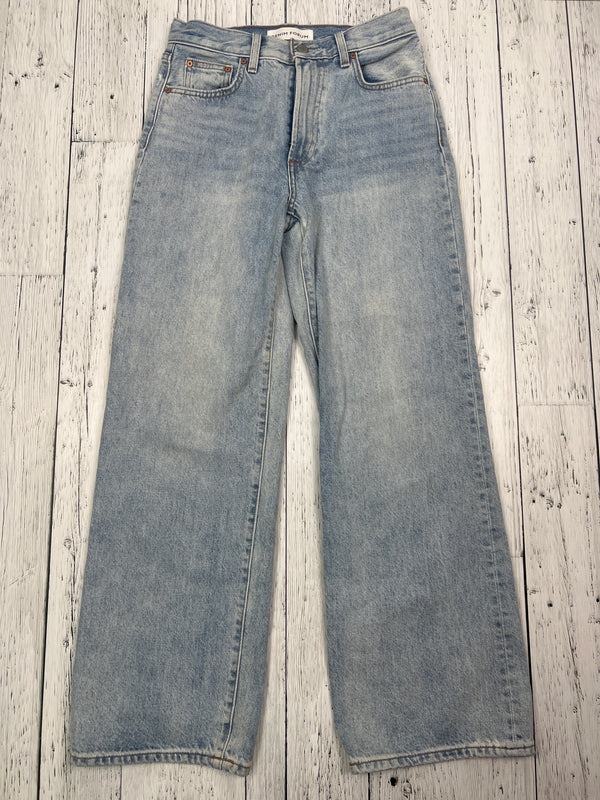 Denim Forum Farrah blue Hi-rise wide leg jeans - Hers XS/26