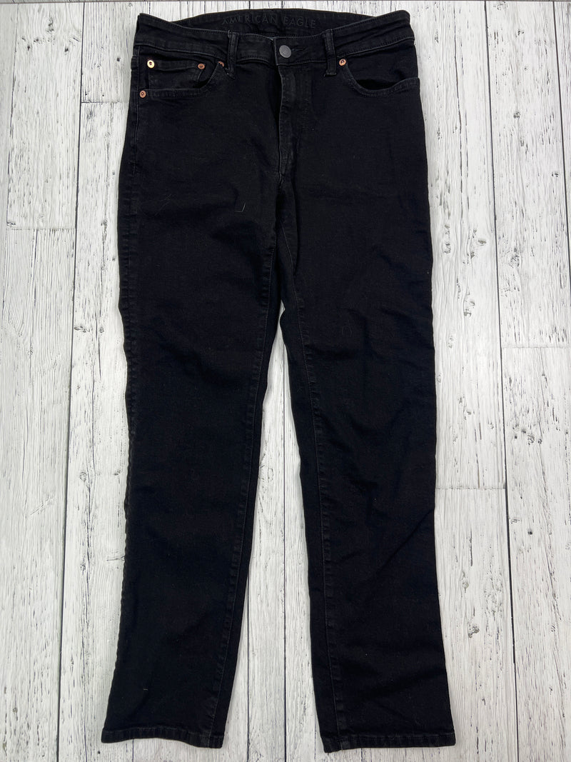 American Eagle black slim straight jeans - His M(33x32)