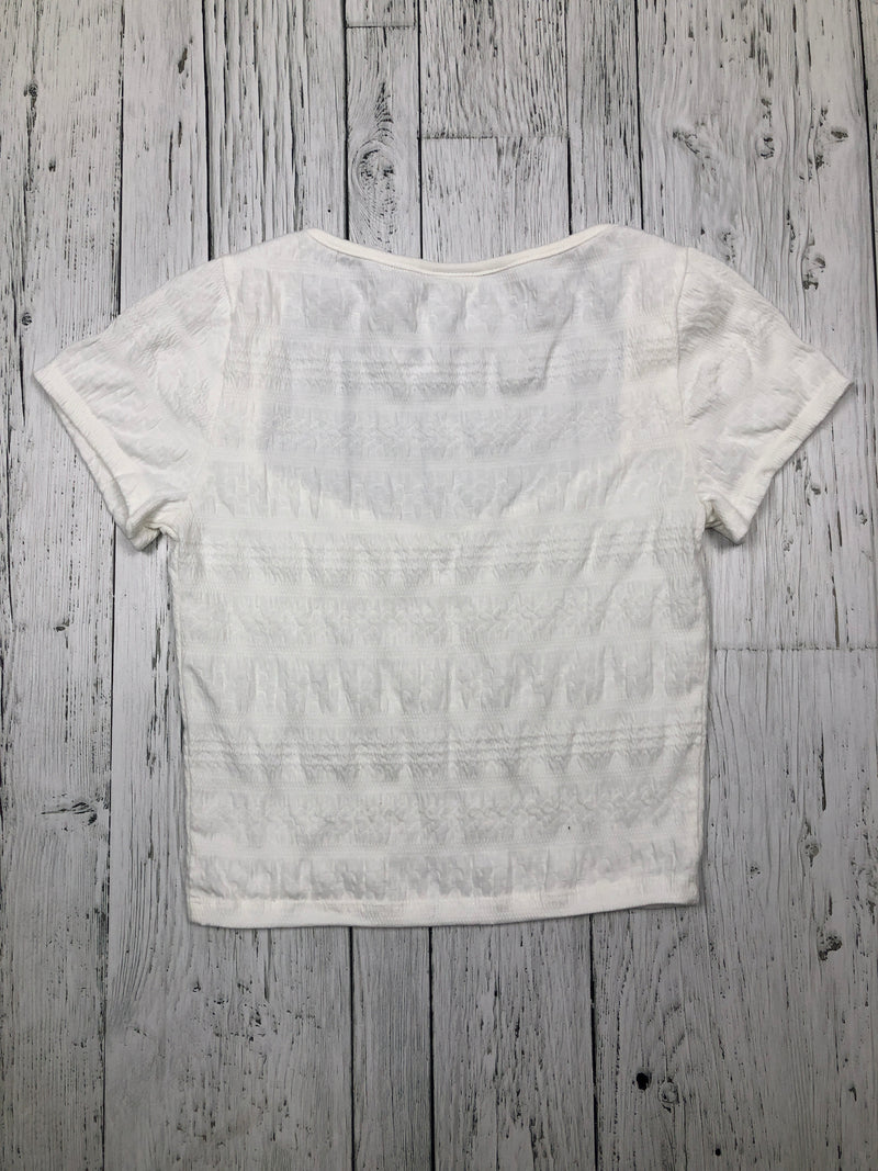 Abercrombie&Fitch white cropped t-shirt - Hers S