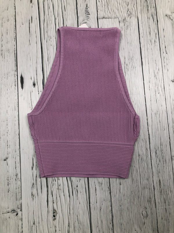 Babaton Aritzia purple crop tank top - Hers XXS