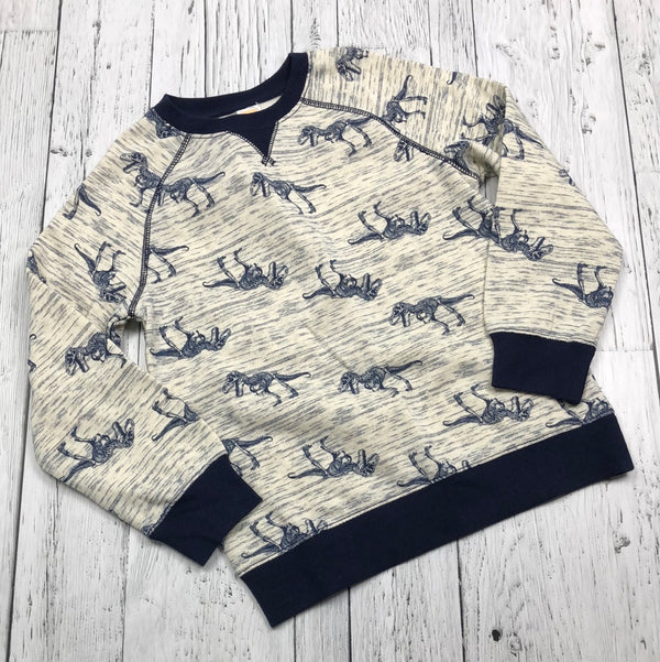 Gymboree blue patterned sweatshirt - Boys 7/8