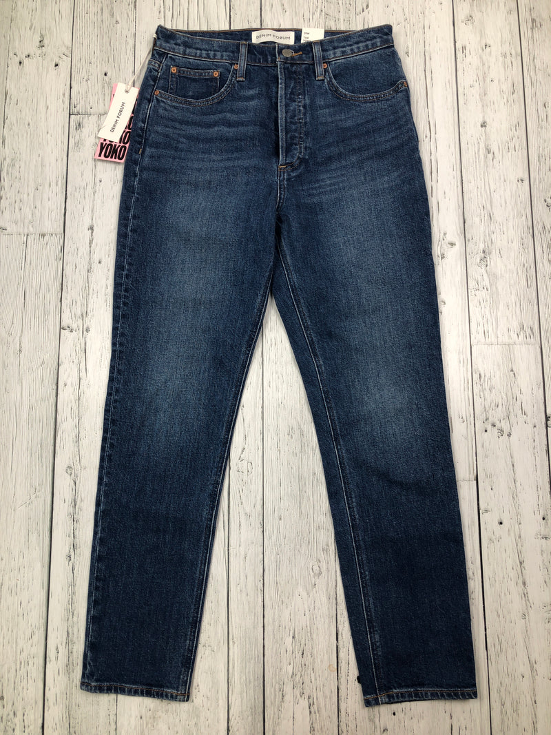 Denim Forum high rise slim blue jeans - Hers M/29