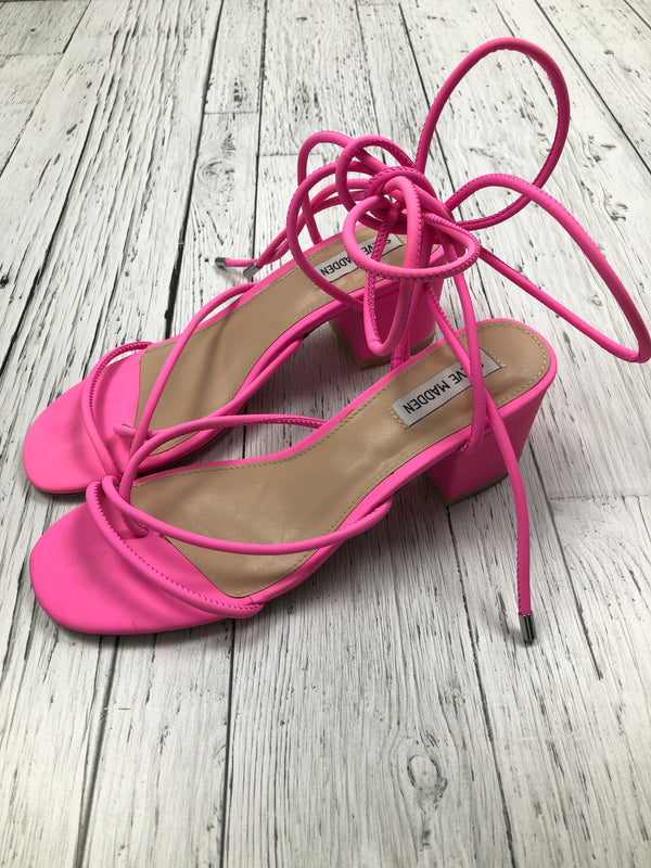 Steve Madden pink tie up heels - Hers 8.5