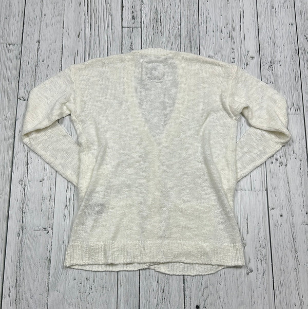 Abercrombie White Knit Cardigan - Hers M