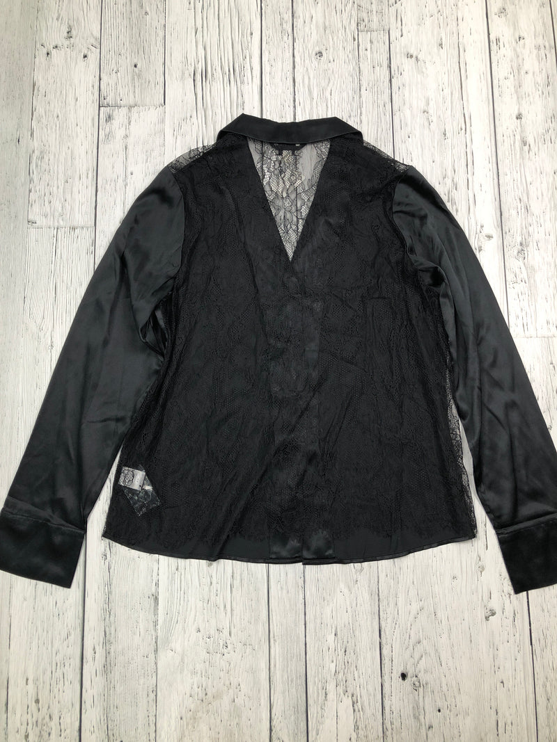 Cami nyc black silk lace shirt - Hers M