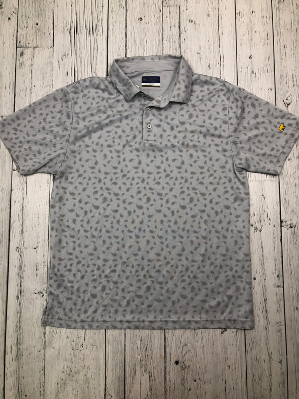 Jack Nicklaus grey patterned golf shirt - Hers M