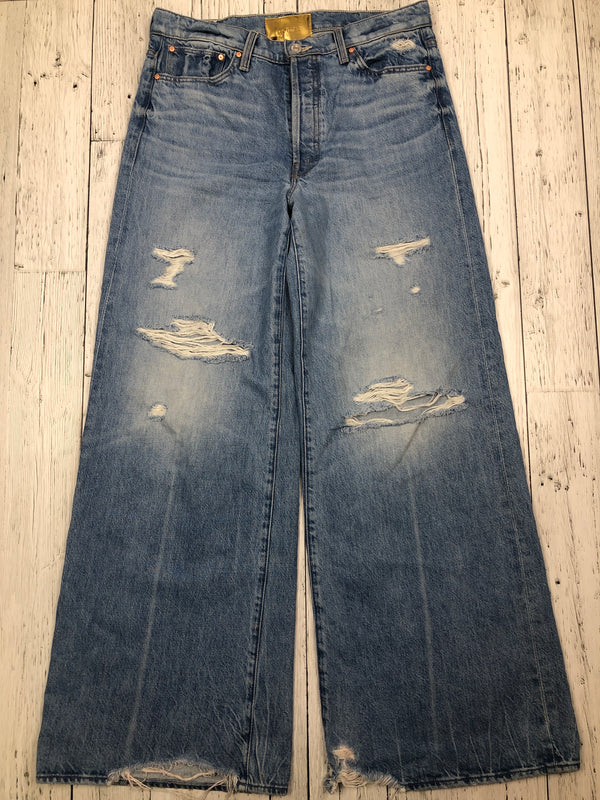 Mother ditcher roller sneak distressed blue jeans - Hers S/28