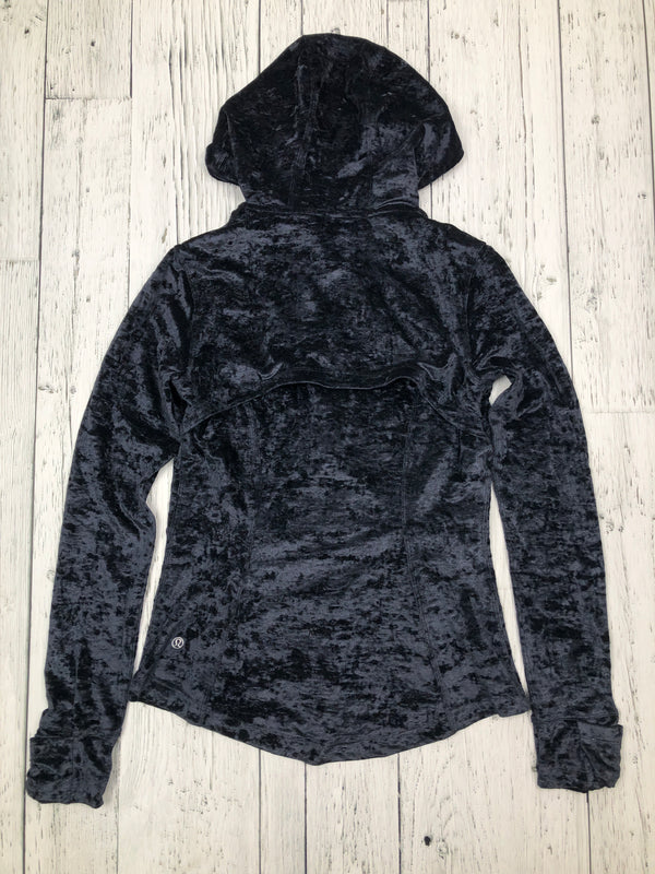 lululemon black velvet sweater - Hers M/8
