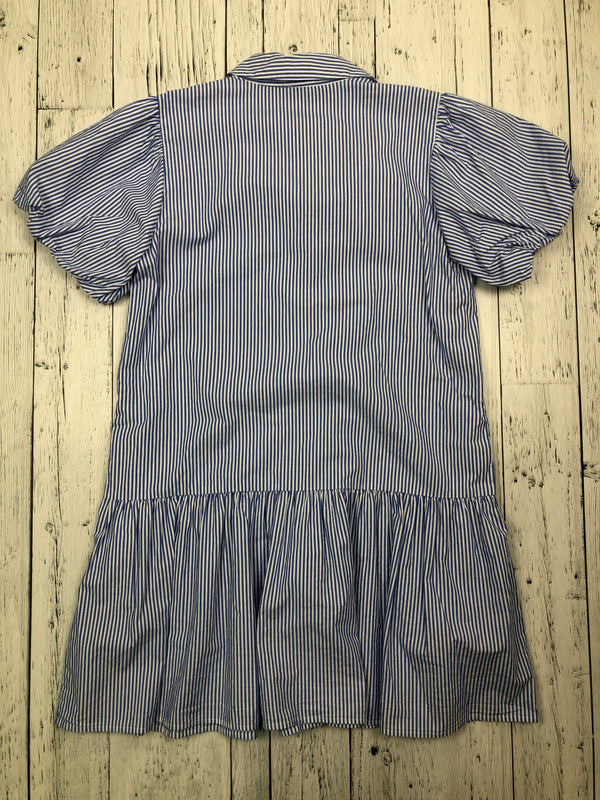 J.crew blue white striped dress - Hers M/8