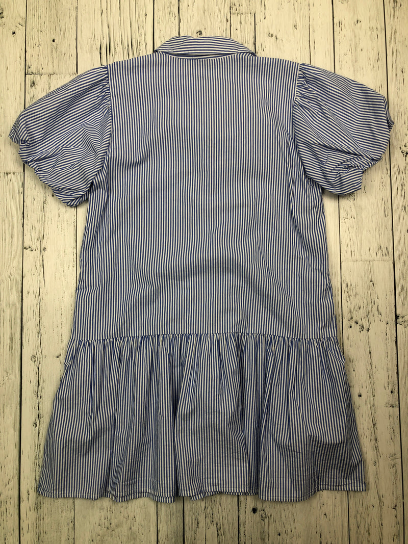 J.crew blue white striped dress - Hers M/8