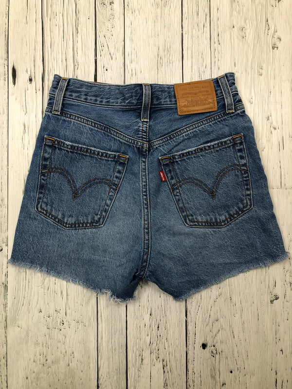 Levi’s ribcage blue denim shorts - Hers XS/25