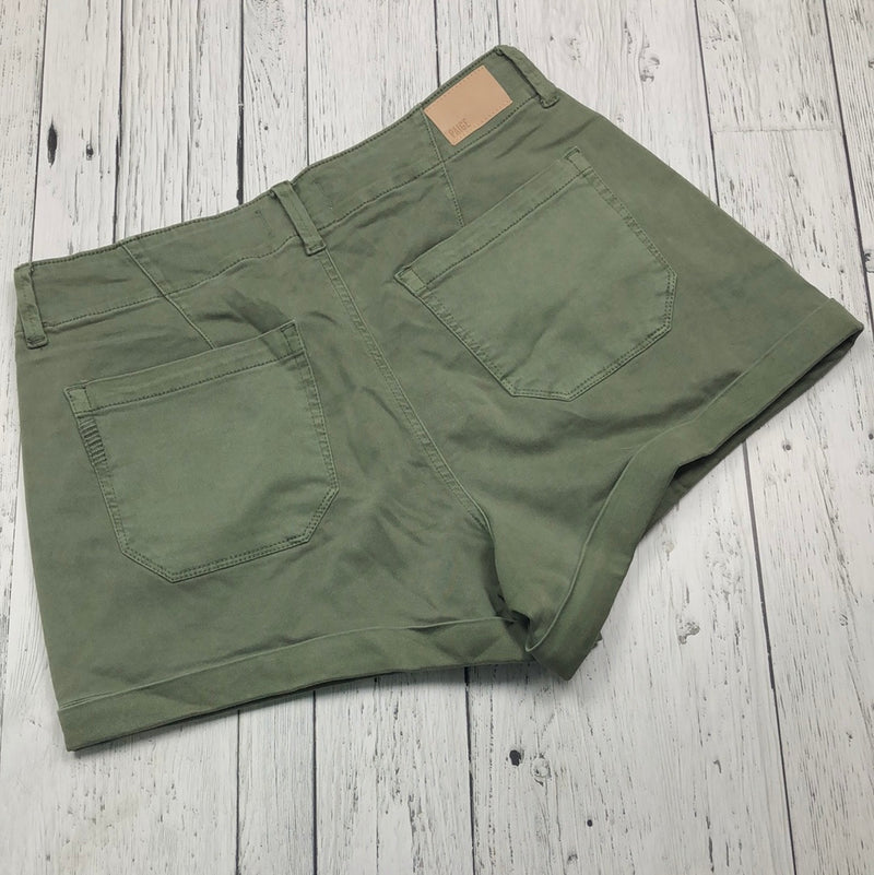 Paige green shorts - M/30