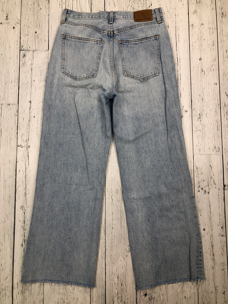 Denim Forum blue Farrah high rise wide leg jeans - Hers S/28