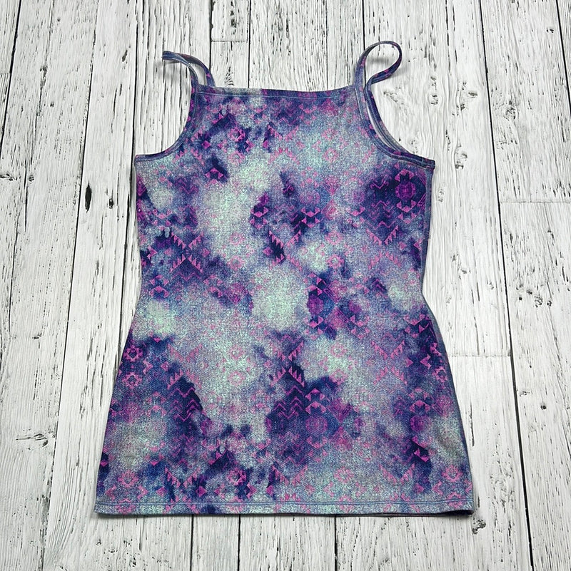 ivivva purple patterned tank top - Girls 14