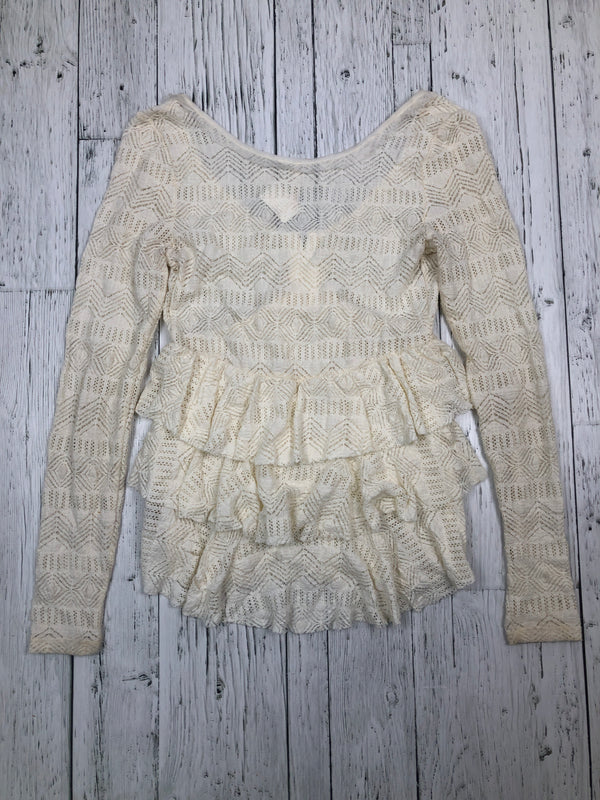 Free People white lace shirt - Hers S
