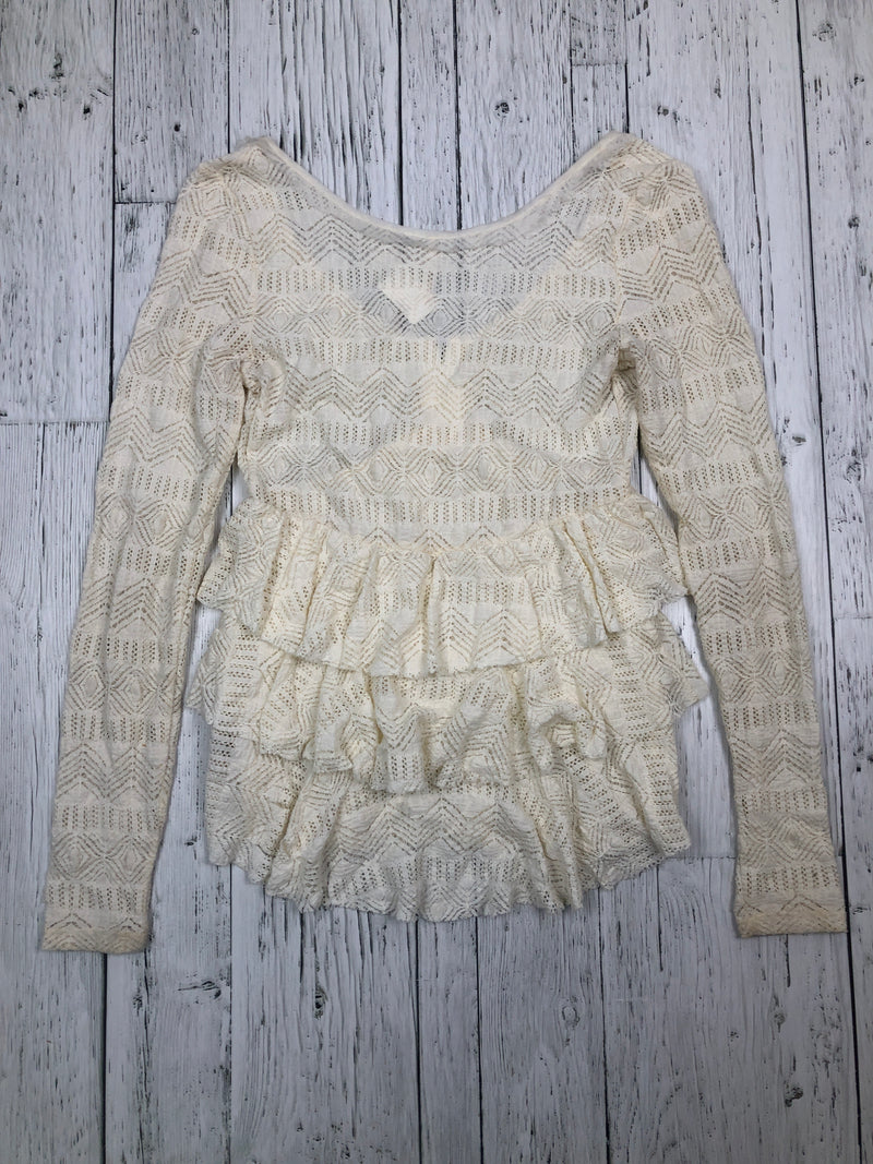 Free People white lace shirt - Hers S