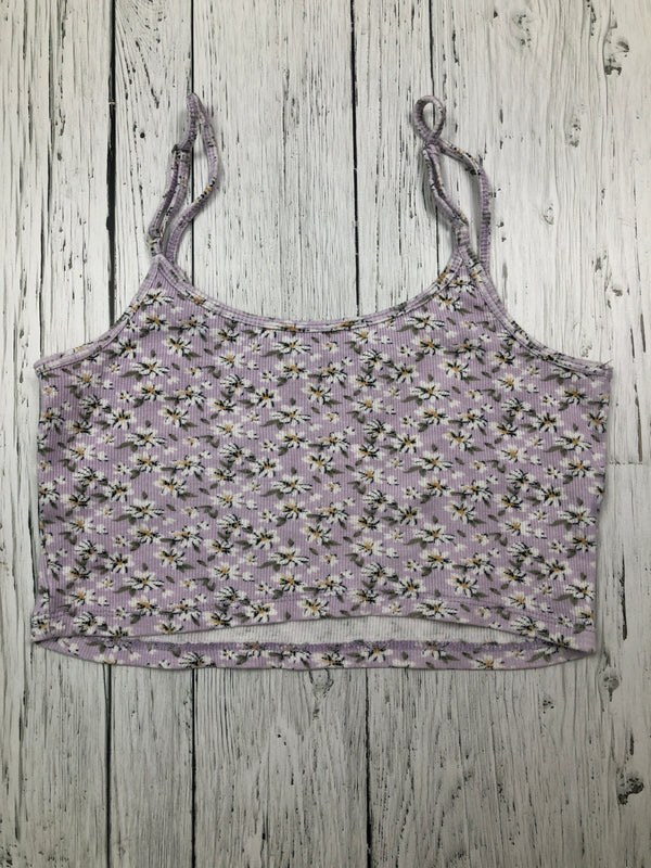 Hollister purple floral tank top - Hers M