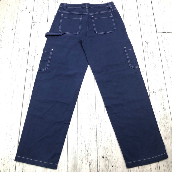 Garage Navy White Stitch Cargo Pants - Hers S/03