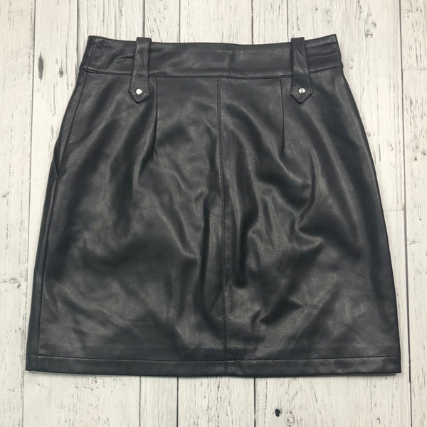 For all 7 mankind black leather skirt - Hers S