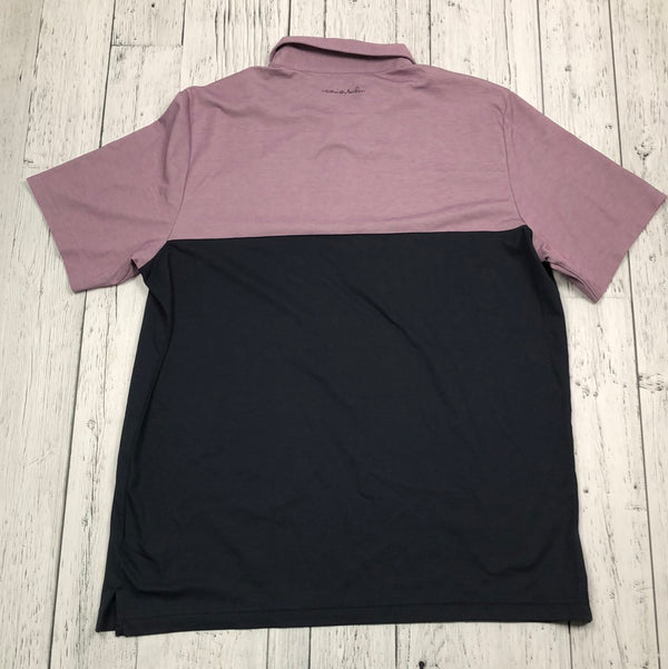 Travis Mathew purple black golf shirt - His XL