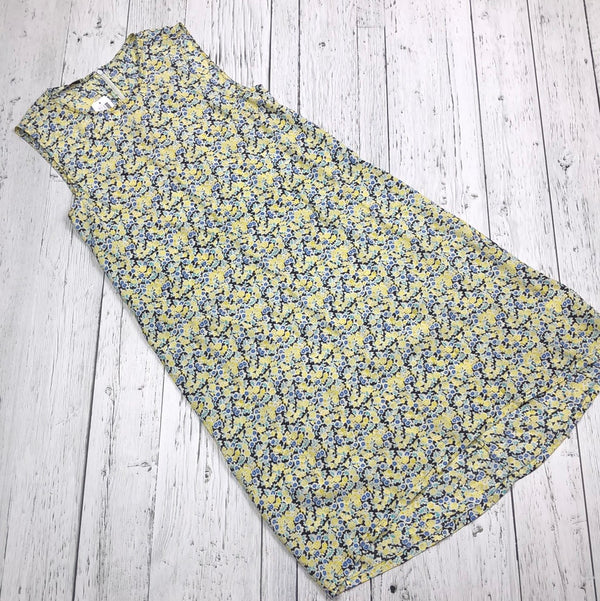 Equipment femme yellow blue floral dress - Hers XS