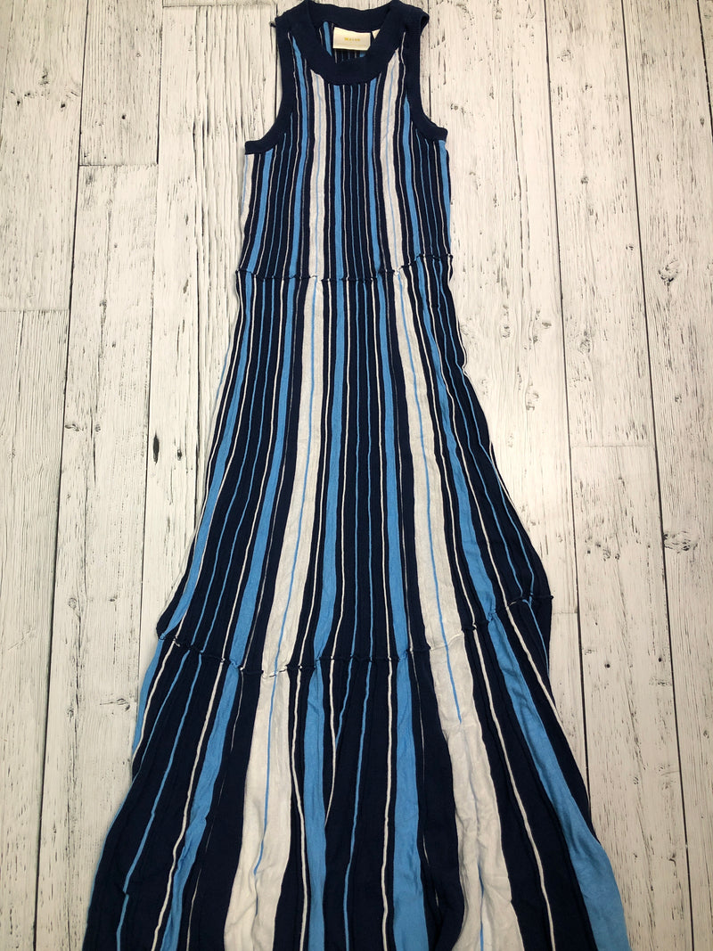 Maeve blue striped dress - Hers XS
