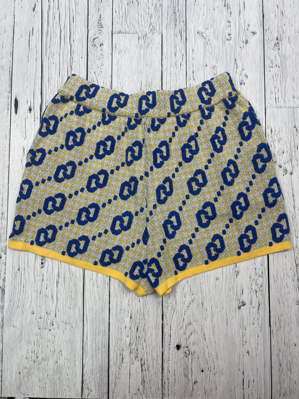 CC double O yellow blue patterned shorts - Hers M