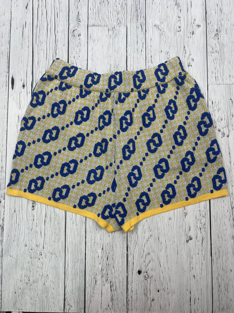CC double O yellow blue patterned shorts - Hers M