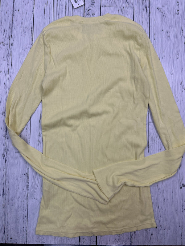 Cotton Citizen ribbed yellow long sleeve shirt - Hers S