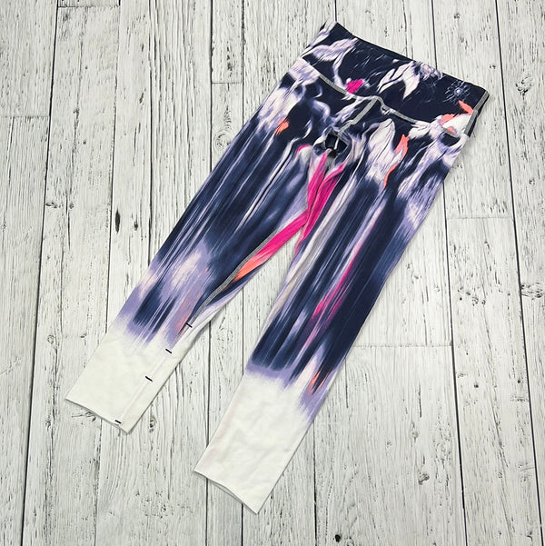 lululemon purple white patterned capris - Hers XS/2