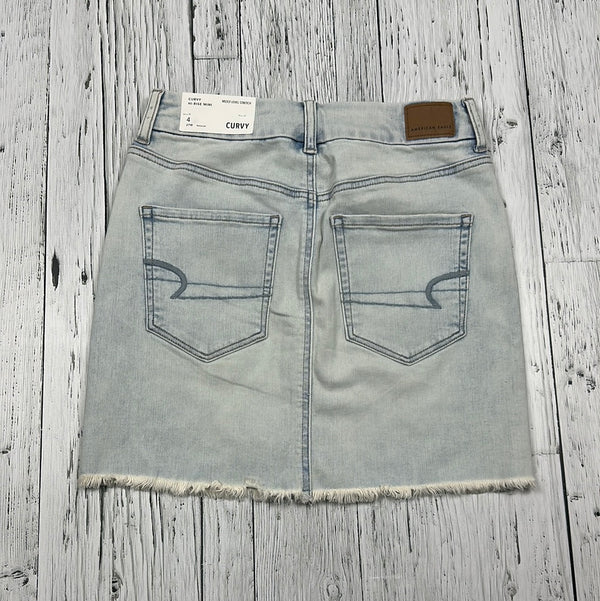 American Eagle Light Wash Jean Skirt - Hers S/4