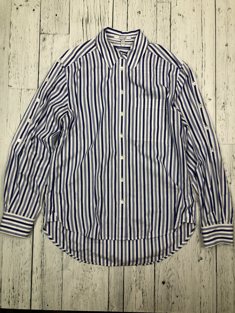 Derek Lam blue white striped shirt - Hers M/8