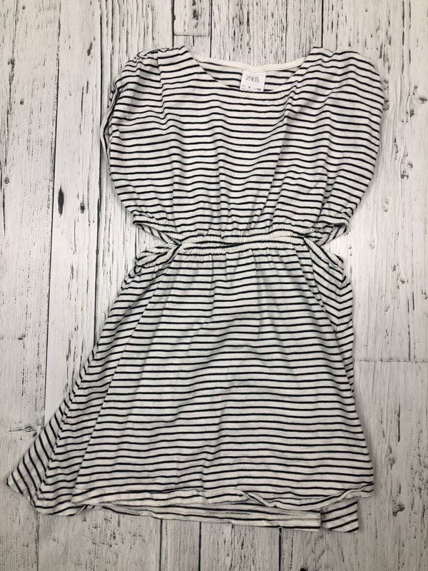 Zara white/black stripe cut out dress - Girls 9
