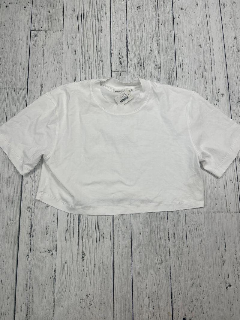 Babaton Aritzia white crop t shirt - Hers XS