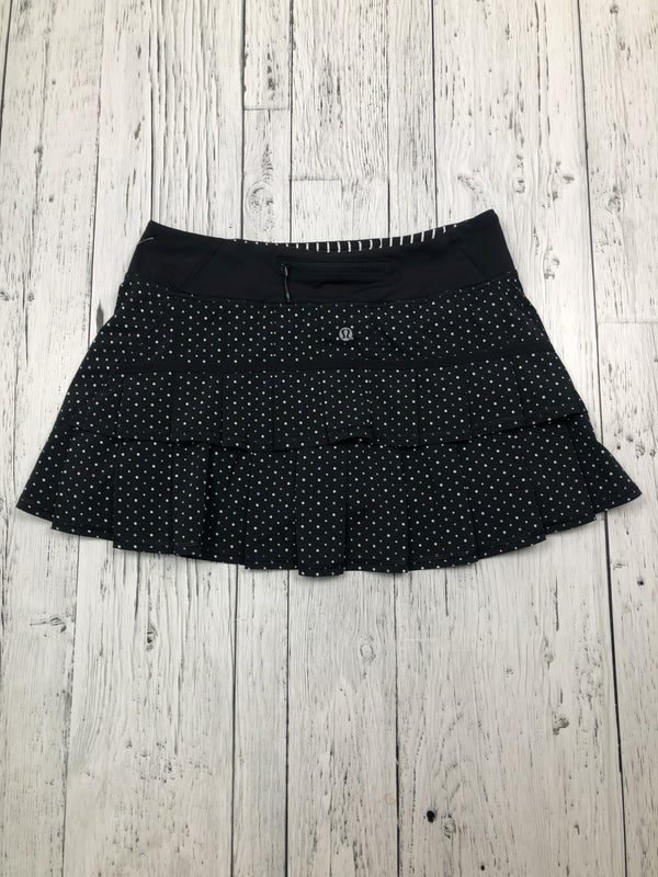 lululemon black white polka dot skirt - Hers S/6