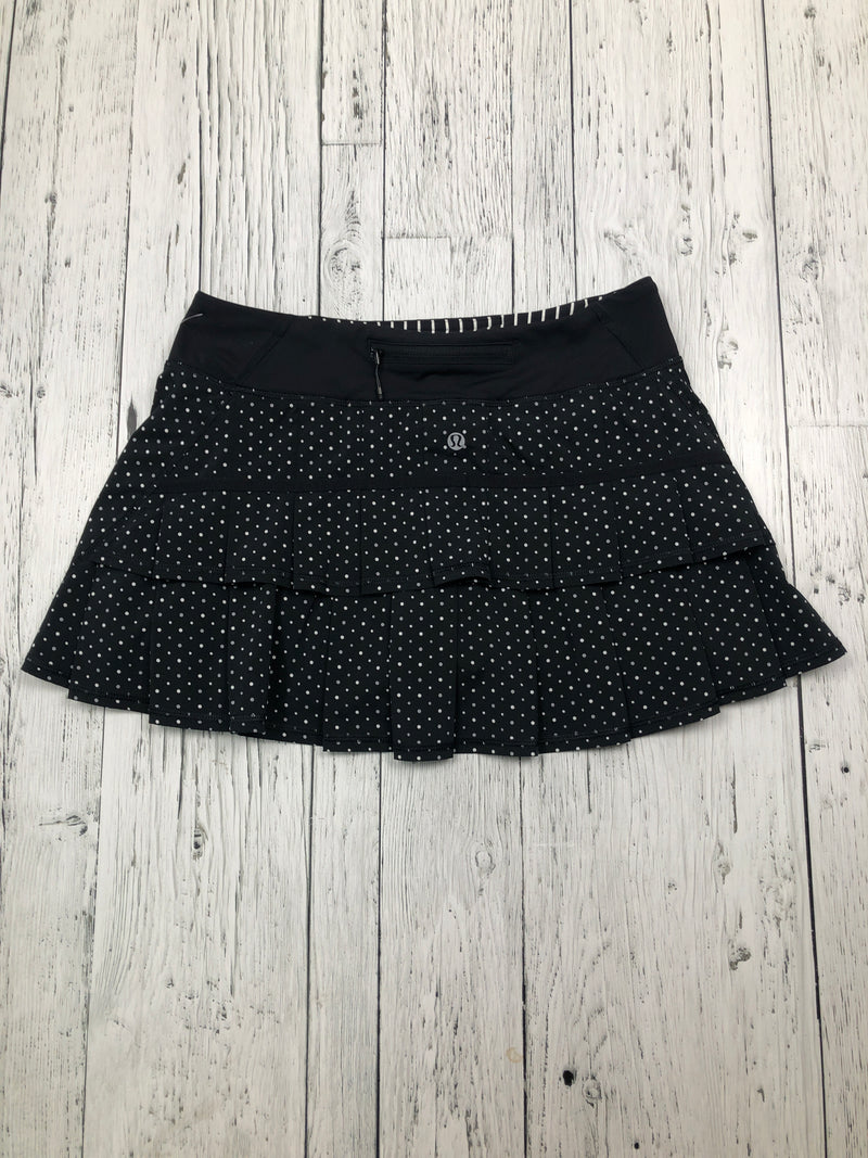 lululemon black white polka dot skirt - Hers S/6