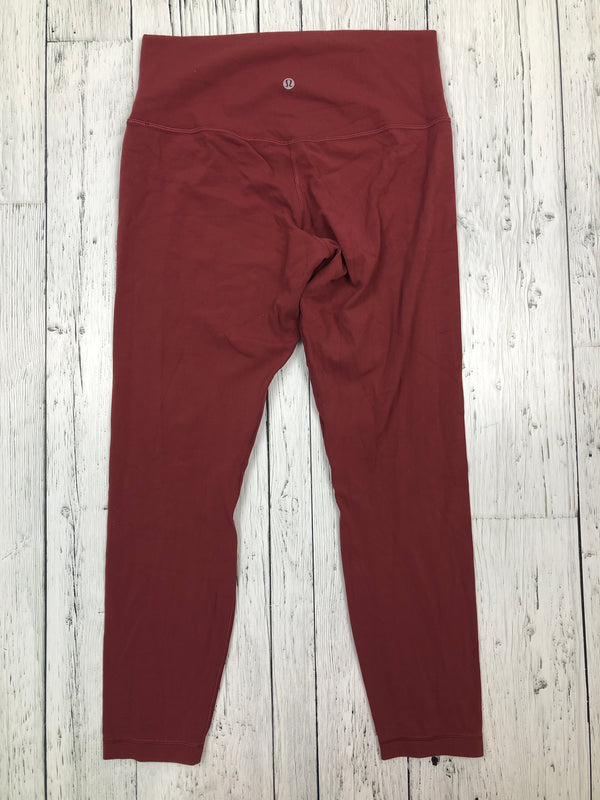 lululemon burgundy leggings - Hers M/10
