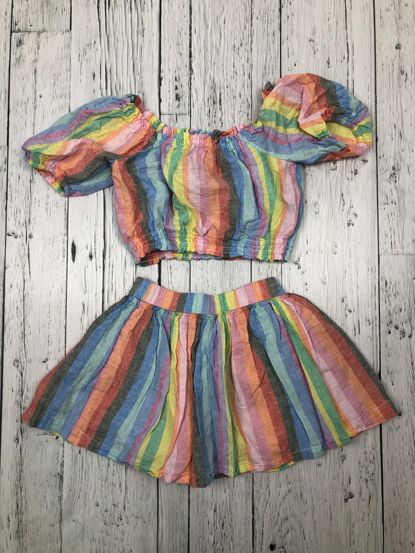 Gap coloured striped shirt/skirt - Girls 6