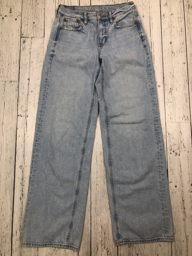 American Eagle wide leg blue jeans - Hers XS/2