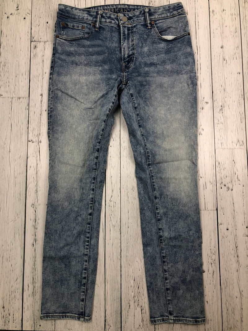 American Eagle skinny blue jeans - His M/33x32