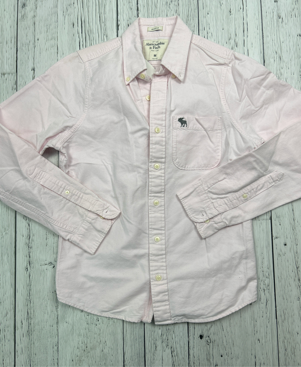 Abercrombie & Fitch pink button up shirt - His M