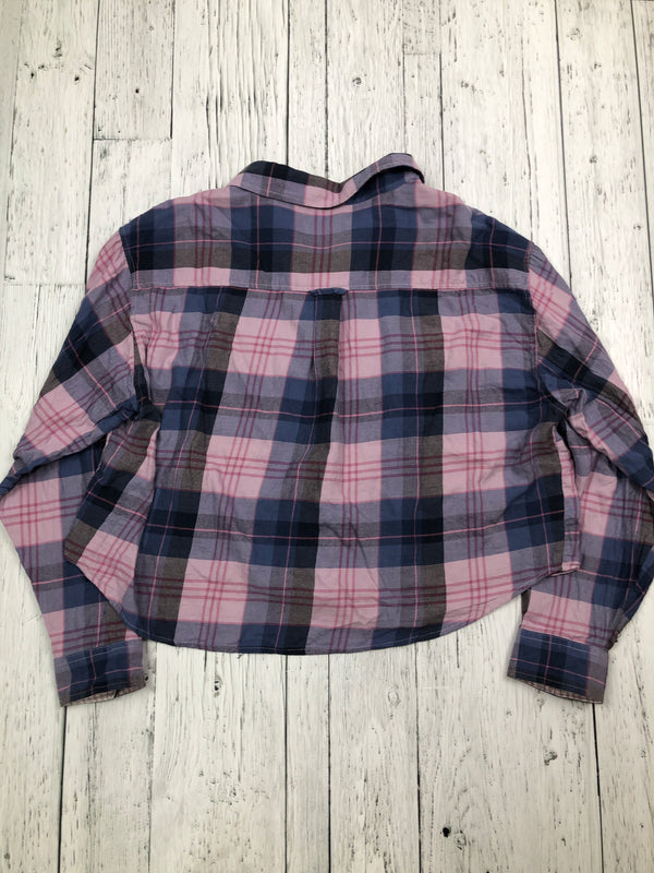 American Eagle purple plaid flannel - Hers XL