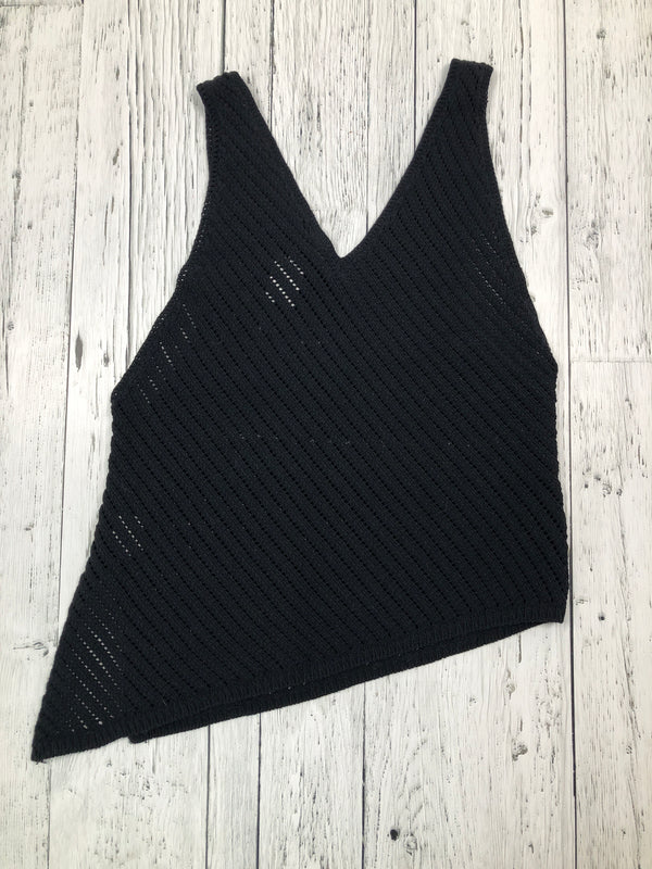 Armani Exchange black knitted tank top - Hers M