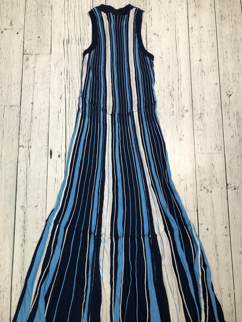 Maeve blue striped dress - Hers XS