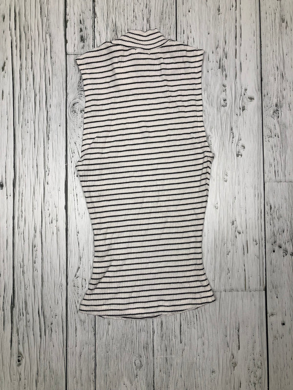 Garage black and white striped tank top - XS