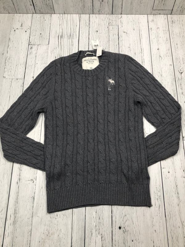 Abercrombie & Fitch grey knit sweater - His XXL